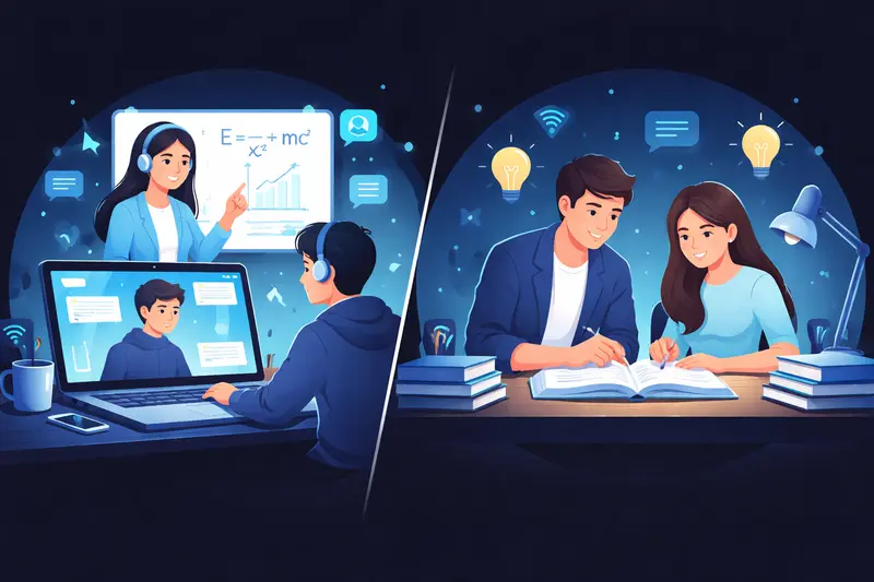 Online-Nachhilfe vs. Offline-Nachhilfe im Vergleich